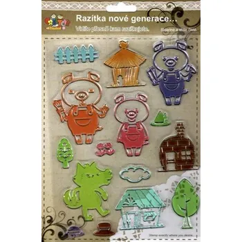 Dětské razítko Gelová razítka - Tři prasátka