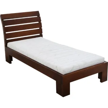 Postel Krajča Jednolůžková postel z masivu Mija 100 x 220 cm Povrchová úprava dřeva: Bezbarvý olej OSMO, Druh dřeva: Jasan