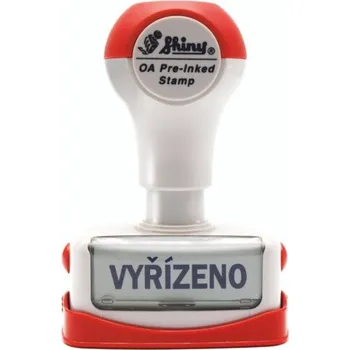 Razítko Hotové předbarvené razítko Shiny NCZ004 s textem VYŘÍZENO