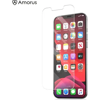 Tvrzené sklo (Tempered Glass) AMORUS pro Apple iPhone 12 / 12 Pro - přední - 2,5D - 0,3mm