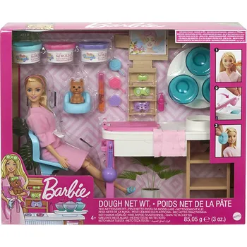 Mattel Barbie SALÓN KRÁSY HERNÍ SET S BĚLOŠKOU