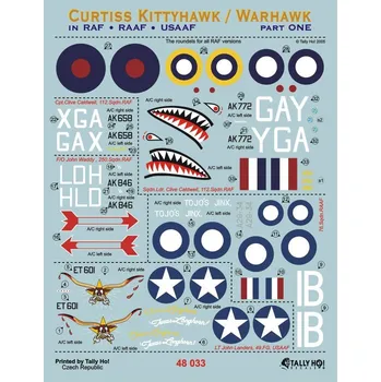 Plastikový model Tally Ho! 1/48 Curtiss Kittyhawk/Warhawk - Part I. (HAS)
