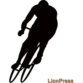 samolepka samolepka cyklista (silueta cyklista)