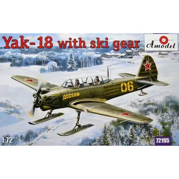 Plastikový model A model 1/72 Yak-18 Ski