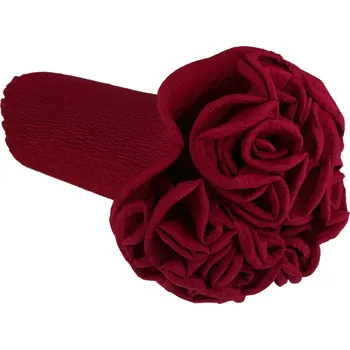 Krepový papír Krepový kornout 25cm x 2,5m 584-TM. ČERVENÁ