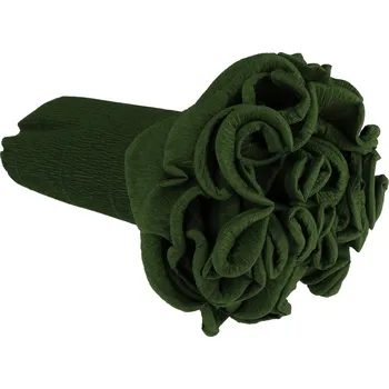 Krepový papír Krepový kornout 25cm x 2,5m 591-LISTOVĚ ZELENÁ