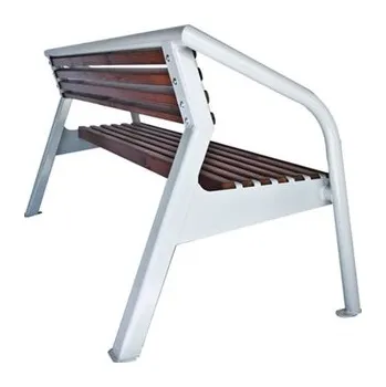 Zahradní lavice Kovová lavička SILVIA 180 cm Volně stojící