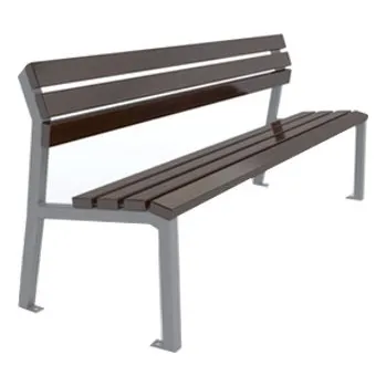 Zahradní lavice Kovová lavička DENISE 150 cm Volně stojící