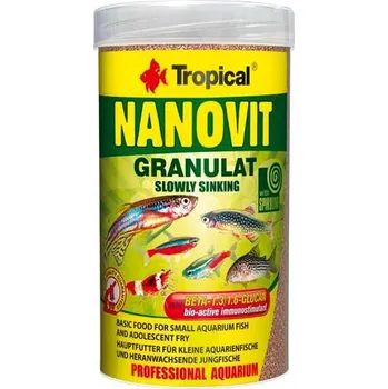 Krmivo pro rybičky Tropical Nanovit Granulat 250 ml