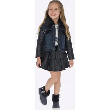 Dívčí šaty Koženková sukně Mayoral 4909 Rozměr: 92