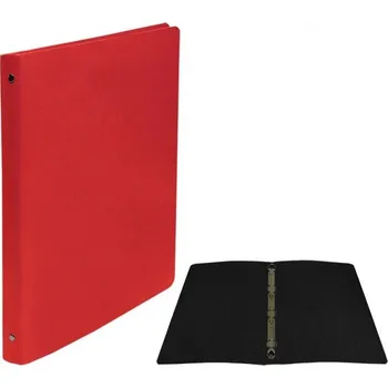 Pořadač čtyřkroužkový prešpan A4 červený