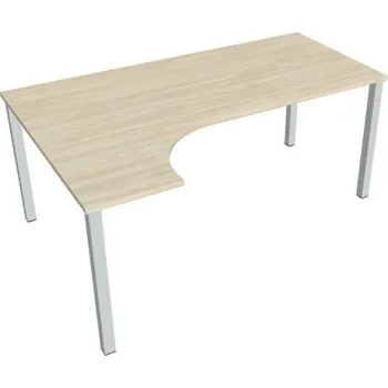 Kancelářský vozík HOBIS kancelářský stůl, ergo pravý - UE 1800 P, akát + doprava zdarma