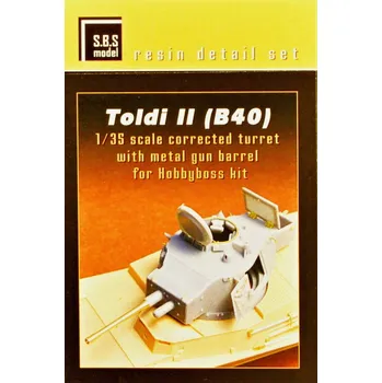 Plastikový model S.B.S model 1/35 Toldi II (B40) correct.turret&met.gun barrel