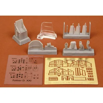 Plastikový model S.B.S model 1/48 Fokker DXXI - Detail set (CAF/SP.HOBBY)