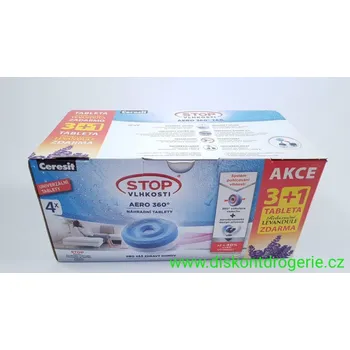 Vzduchotechnika CERESIT Stop vlhkosti Aero 360 s tabletami 1x450g levandule