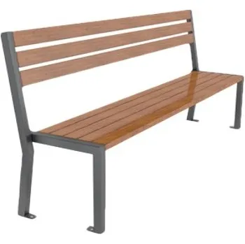 Zahradní lavice Kovová lavička LINDA 150 cm Volně stojící