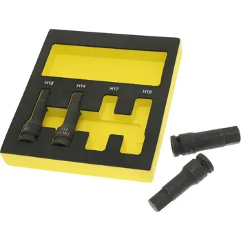 Klíč Sada 1/2" rázových zástrčných hlavic inbus 12-19 mm