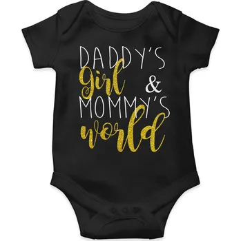 Kojenecké oblečení Body DADDY'S GIRL Barva: Černá, Velikost: 62 (0-3 měsíců)