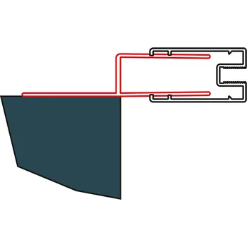 RONAL Profil k postrannímu upevnění dveří nebo boční stěny SEO.01.SM1