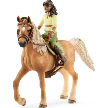 Figurka Schleich 42517 černovláska Sarah a kůň Mystery