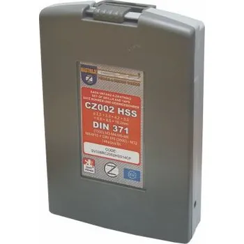 Vrták NÁSTROJE CZ Sada vrtáků CZ002 a závitníků pro průch.záv.lam. DIN371(1500)+DIN376(3500)