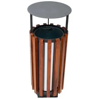 Venkovní odpadkový koš Venkovní odpadkový koš GOMA se stříškou
