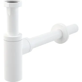 Sifon AlcaPlast Sifon umyvadlový DN32, celokovový, kulatý, bílý, A400B