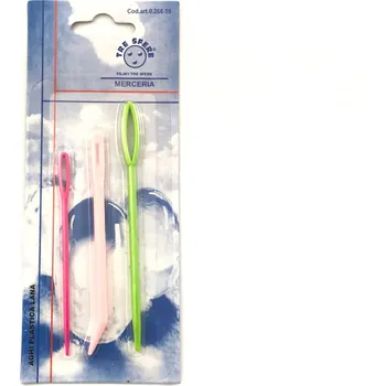 Nástroj na niť a příze Jehly plastové na vlnu - 3 ks (Jehly plastové na vlnu - 3 ks)