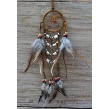 Lapač snů Lapač snů č.7 hnědý, délka 36cm průměr 6cm