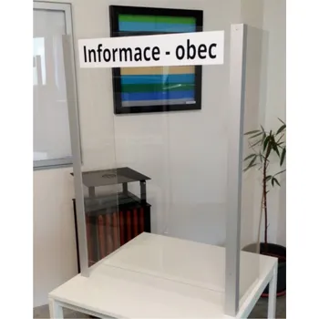 Kancelářský nábytek Ochranná přepážka BOČNICE (SKLADEM) 100x65x30 cm