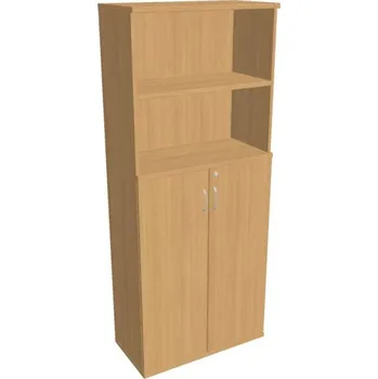 Kancelářský vozík HOBIS kancelářská policová skříň - SZ 5 80 04, zámek Huwill, buk + doprava zdarma