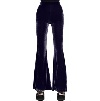 Dámské kalhoty kalhoty dámské KILLSTAR - Moondance Bell - PLUM - 4XL