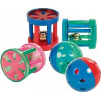 Hračka pro kočku Válec s rolničkou, 4cm