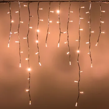 Venkovní osvětlení Flash LED krápník 3x1m 180 MAXI LED propojitelné venkovní, teplá bílá (světelné led rampouchy venkovní)