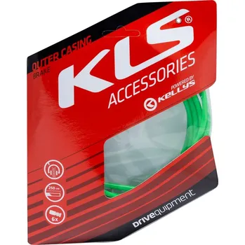 Lanko pro jízdní kolo KELLYS Bowden brzdový KLS 250 cm, green, 1pc