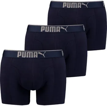 PUMA Sueded Cotton Boxer Shorts 907268-05 3-pack S Sada pánského spodního prádla PUMA Sueded Cotton Boxer Shorts 907268-05 3-pack S