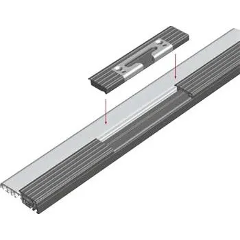 Práh pro balkonové dveře EIFEL TB-75, 6000 mm, stříbrný elox/šedá