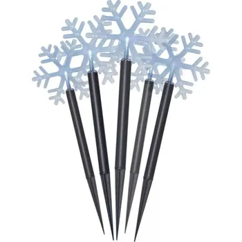 Vánoční světelná dekorace EMOS DCZC01 vánoční vločky 5 LED studená bílá