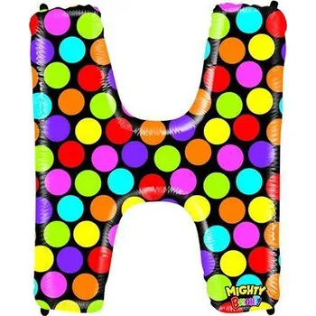 Balónek Nafukovací balónek písmeno H barevné 102 cm - Grabo