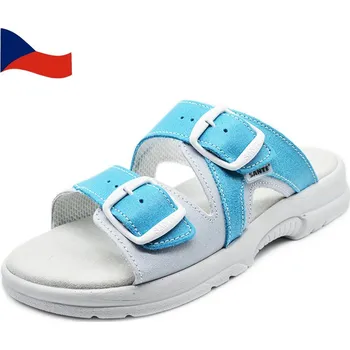 Dámské pantofle Dámské zdravotní pantofle kožené SANTÉ 517-55-087-16 Český výrobek vel. 37