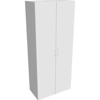 Kancelářský vozík HOBIS kancelářská policová skříň - DZR 5 80 00, rozvorový zámek, bílá + doprava zdarma