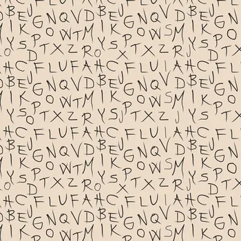 Balící papír Balicí papír -písmena, recyklovaný papír, rozměr 88 x 135 cm