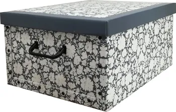 Úložný box Compactor Vicky 50 l bílá/černá