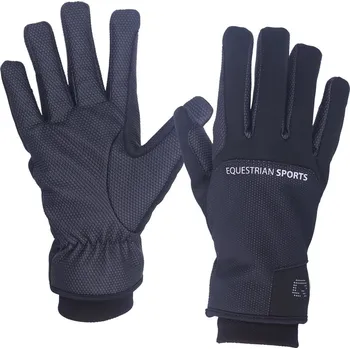 Jezdecké rukavice QHP Rukavice Siberië QHP, zimní, černé S