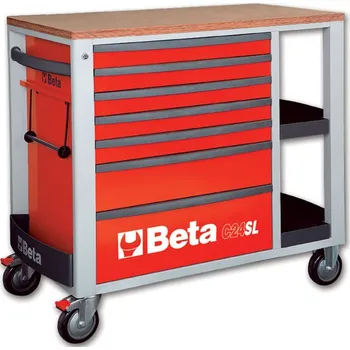 VOZÍK NÁŘAĎOVÝ-MODEL 2400/C24SLR C24SL SE 7 ŠUPLÍKY ČERVENÁ