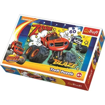 Puzzle Recenze Trefl Plamínek a čtyřkoláci 60 dílků