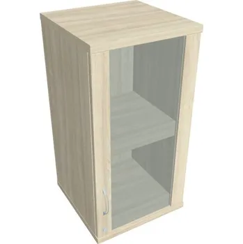 Kancelářský vozík HOBIS kancelářská policová skříň horní - SZ 2 40 02 P H, zámek Huwill, akát + doprava zdarma