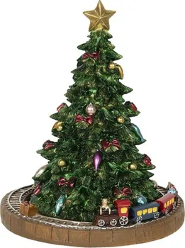 Vánoční dekorace Clayre & Eef Hrací vánoční stromek s vláčkem