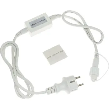 Vánoční dekorace Napájecí kabel pro LED vánoční osvětlení PROFI 2-pin, 1,5m bílá