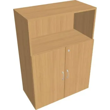 Kancelářský vozík HOBIS kancelářská policová skříň - DZ 3 80 02, zámek Huwill, buk + doprava zdarma